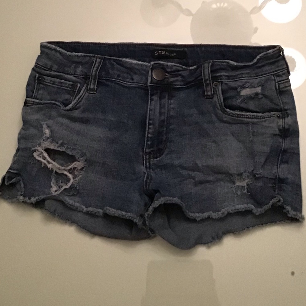 Ripped Jean Shorts